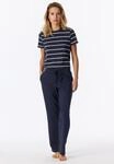 Schiesser Pyjamahose "Mix + Relax" Cotton-Mix, Gummizug, Bindeband, seitliche...