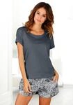 Shorty BUFFALO, Damen, Gr. 44/46, grau (anthrazit), Single Jersey,...