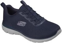 Slip-On Sneaker SKECHERS "SUMMITS", Damen, Gr. 35, navy, Textil, Schuhe,