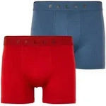 Boxer FALKE "Daily Comfort", Herren, Gr. S, 2 Stk., bunt (rot_blau (9861)),