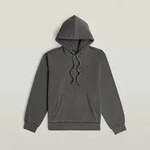 Hoodie G-STAR "Modern washed hdd sw ls", Herren, Gr. S, grau (dk schwarz gd),