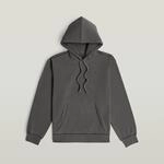 Hoodie G-STAR "Modern washed hdd sw ls", Herren, Gr. S, grau (dk schwarz gd),