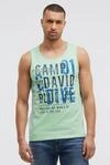 Tanktop CAMP DAVID, Herren, Gr. S, gr&uuml;n (light mint), Jersey, Material: 100%