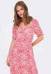 Maxikleid ONLY "ONLCHIANTI S/S LONG DRESS WVN NOOS", Damen, Gr. XS, N-Gr, cloud