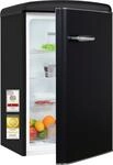 exquisit K&uuml;hlschrank "RKS120-V-H-160C mattschwarz" 89,5 cm hoch 54,5 cm breit