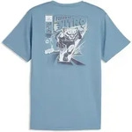 Laufshirt PUMA "M RUN NITRO GRAPHIC TEE", Herren, Gr. S, zen blau, Web,...