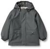Allwetterjacke WHEAT "WHEAT Thermo Rain Coat Aju", Jungen, Gr. 98, grau (grau blau),
