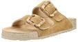 Pantolette ROHDE "Rohde Pantoletten Veloursleder", Damen, Gr. 37, natur,