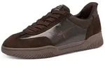 Slip-On Sneaker TAMARIS, Damen, Gr. 37, dunkelbraun gl&auml;nzend, Leder,...