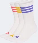 Funktionssocken ADIDAS PERFORMANCE "3-STREIFEN, KN&Ouml;CHELLANG, MIT POLSTERUNG,