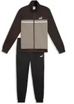 Jogginganzug PUMA "Colourblocked Trainingsanzug Herren", Herren, Gr. S, chocolate