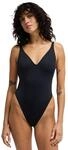 Badeanzug BILLABONG "Sol Searcher Deep V One-Piece", Damen, Gr. L, schwarz,