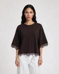T-Shirt SMITH & SOUL, Damen, Gr. M, braun (schwarz choc), Jersey, Obermaterial: 100%