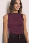 Tanktop STREET ONE, Damen, Gr. 34, lila (rustic rouge), Stoff, 63% Modal, 37%