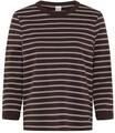 Kurzarmshirt BRAX "Style CIRA M", Damen, Gr. 38, dunkelbraun, 100% Baumwolle,
