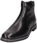 Westernstiefelette BUGATTI, Herren, Gr. 42, schwarz, Leder, Basic, Schuhe,