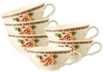 Seltmann Weiden Tasse "Teetassen Marieluise Weihnachtsnostalgie 130 ml 6er Set creme"