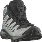 Outdoorschuh SALOMON "XA PRO MID WP J", Kinder, Gr. 32, schwarz-wei&szlig; (schwarz,