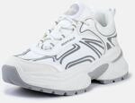 Plateausneaker BUFFALO "CLAW", Damen, Gr. 36, schwarz-wei&szlig; (wei&szlig;, kombiniert),