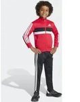 Trainingsanzug ADIDAS SPORTSWEAR "LK 3S TIB TS", Jungen, Gr. 122, pure ruby,...