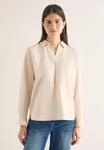 Langarmbluse CECIL, Damen, Gr. 3XL, beige (pearl beige), Web, 100% Baumwolle,