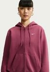 Kapuzensweatjacke NIKE SPORTSWEAR "W NK STDO FLC MW STD FZ HDY", Damen, Gr. XL, pink