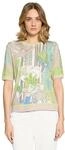 Kurzarmshirt BETTY BARCLAY "Damen mit Aufdruck", Damen, Gr. 36, beige, cream, Strick,
