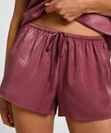 Pyjama HUNKEM&Ouml;LLER "Ayla Satin Cami Top", Damen, Gr. XS, lila, 55% Viskose, 45%