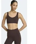 Sport-BH ADIDAS PERFORMANCE "ALL ME ESS MS", Damen, Gr. S, N-Gr, aurora coffee,