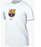 T-Shirt NIKE "FCB M NK CREST TEE", Herren, Gr. XL, wei&szlig;, Obermaterial: 100%