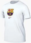 T-Shirt NIKE "FCB M NK CREST TEE", Herren, Gr. XL, wei&szlig;, Obermaterial: 100%