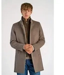 Kurzmantel LINDBERGH "Mantel Relaxed Fit", Herren, Gr. S, mid braun, Obermaterial: