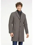 Kurzmantel LINDBERGH "Mantel Relaxed Fit", Herren, Gr. M, beige (dk stone mel),