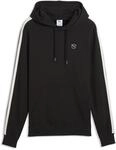 Hoodie PUMA "Essentials Elevated Fleece Hoodie Herren", Herren, Gr. S, schwarz