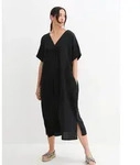 Tunikakleid BONPRIX "Kaftan-Kleid aus reinem Leinen", Damen, Gr. 50, N-Gr,...