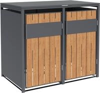 WESTMANN M&uuml;lltonnenbox "Varius 2" BxTxH: 132x80x116 cm, f&uuml;r 2x240 L M&uuml;lltonnen