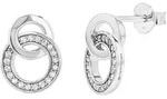 Paar Ohrstecker TOM TAILOR "Schmuck Geschenk Silber 925 Infinity Kreise", silber