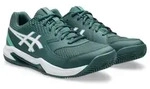 Tennisschuh ASICS "GEL-DEDICATE 8 CLAY", Herren, Gr. 46, gr&uuml;n (schwarz neptune,