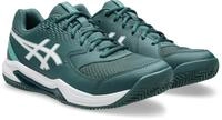 Tennisschuh ASICS "GEL-DEDICATE 8 CLAY", Herren, Gr. 46, gr&uuml;n (schwarz neptune,
