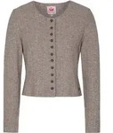 Trachtenstrickjacke SPIETH & WENSKY "Dietzing", Damen, Gr. 34, braun (taupe),