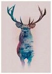 Komar Bild "Animals Forest Deer" Tiere 1 Stk. tlg. Wandbild zur Dekoration -...