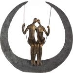Casablanca by Gilde Dekofigur "Skulptur Swing, bronzefarben/grau" bronzefarben/grau,