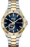 Automatikuhr BOSS "TROPER AUTOMATIC", gold (silberfarben), Armbanduhren, Herren,