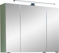 Saphir Badezimmerspiegelschrank "Quickset 500, 3 T&uuml;ren, 80cm breit,