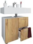 VCM Waschbeckenschrank "Holz Badm&ouml;bel Badunterschrank Flandu Schublade" 1 Stk. tlg.