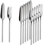 Villeroy & Boch Fischbesteck "Fischbesteck NewWave 6er Set silber" Sp&uuml;lmaschinenfest