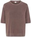 Rundhalspullover BRAX "Style ELISA", Damen, Gr. 38, braun (taupe), Strick, 100%