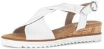 Keilsandalette GABOR "Keilsandalette", Damen, Gr. 38, wei&szlig;, Schuhe