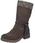 Winterstiefel RIEKER, Damen, Gr. 41, braun (dunkelbraun), Lederimitat, Textil,...