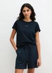 Shorty MARC O'POLO "Mix N Match Cotton Pyjama Set Short", Damen, Gr. XL, schwarz